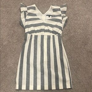 Armani Exchange Striped Gray and White Dress, size 4